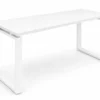 Escritorio con Estructura Metálica Marco Cerrado Blanco – Diseño Elegante