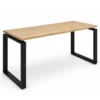Escritorio con Estructura Metálica Marco Cerrado Negro – Ideal para Oficinas