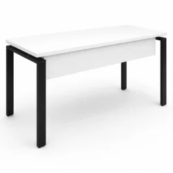 Mesa para Oficina | Estructura Metálica Marco Abierto Negro - Escritorio Funcional