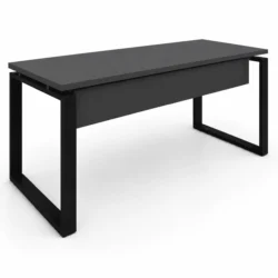 Mesa para Oficina | Estructura Metálica Marco Cerrado Negro - Diseño Resistente