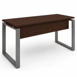 Mesa para Oficina | Estructura Metálica Marco Cerrado Gris - Estilo Industrial
