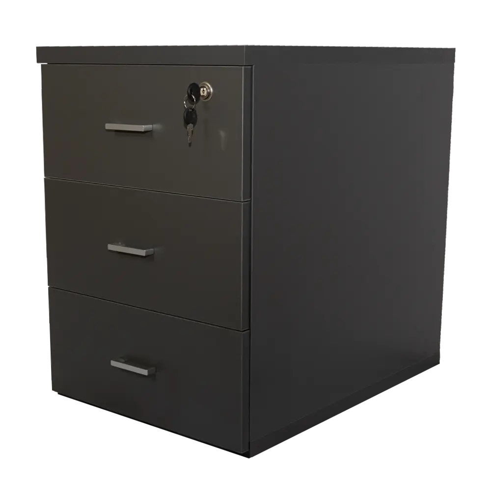 cajonera 3 cajones gris
