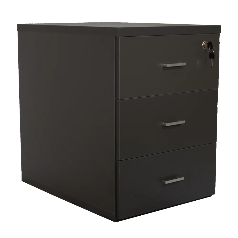 cajonera 3 cajones gris