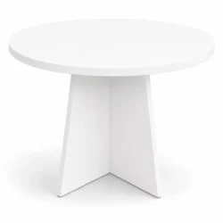 OUTLET - Mesa Redonda Blanca, 120cm diámetro