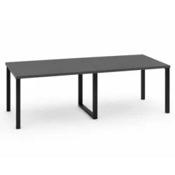 Mesa de Reuniones y Conferencias | Estructura Metálica Negra - Estilo Corporativo