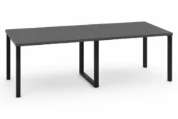 Mesa de Reuniones y Conferencias | Estructura Metálica Negra - Estilo Corporativo