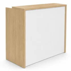 Mostrador Roble con Frontal Blanco - Diseño Elegante y Atemporal