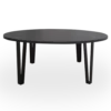 Mesa de Centro Baja gris. Estructura negra