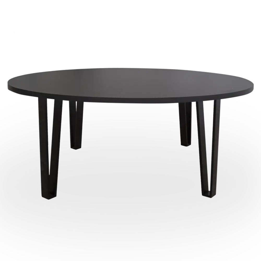 Mesa de Centro Baja gris. Estructura negra