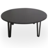 Mesa de Centro Baja gris. Estructura negra