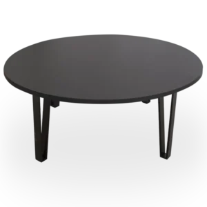 Mesa de Centro Baja gris. Estructura negra