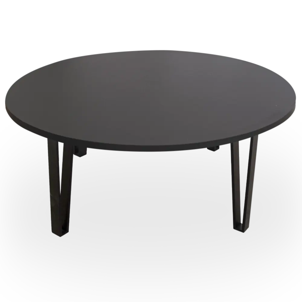 Mesa de Centro Baja gris. Estructura negra