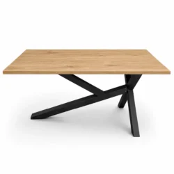 Mesa Multifunción con Patas XY Negras - Diseño Industrial
