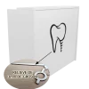 mostrador recepción clínica dentista, blanco