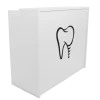 mostrador recepción clínica dentista, blanco