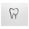 mostrador recepción clínica dentista, blanco