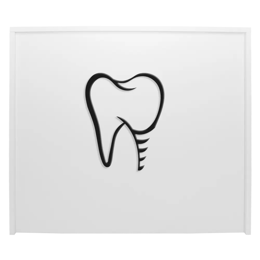 mostrador recepción clínica dentista, blanco