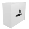 MASAJE 1 PERFIL TABLA BLANCO mostrador recepción diseño centro yoga blanco