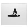 MASAJE 1 TABLA BLANCO mostrador recepción diseño centro yoga blanco