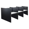 call center doble 6 puestos gris