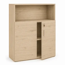 Armario de Oficina con Puertas Bajas - 3 Estantes