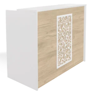 Mostrador Recepción con Mosaico Vertical Flores - Original y Funcional