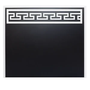 Mostrador Recepción. Mosaico vertical, gris frontal