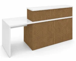Mostrador Adaptado Apolo - Recepción Accesible y Decorativa | Diseño Kubic
