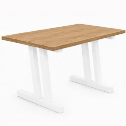 Mesa Modelo Egabrum -  Estructura Metálica Blanca