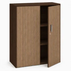 Armario de Oficina Puertas Altas – 3 Estantes | Diseño Milos