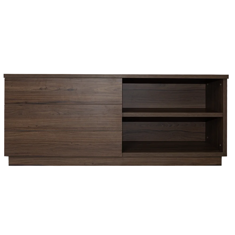 outlet - mueble auxiliar nogal