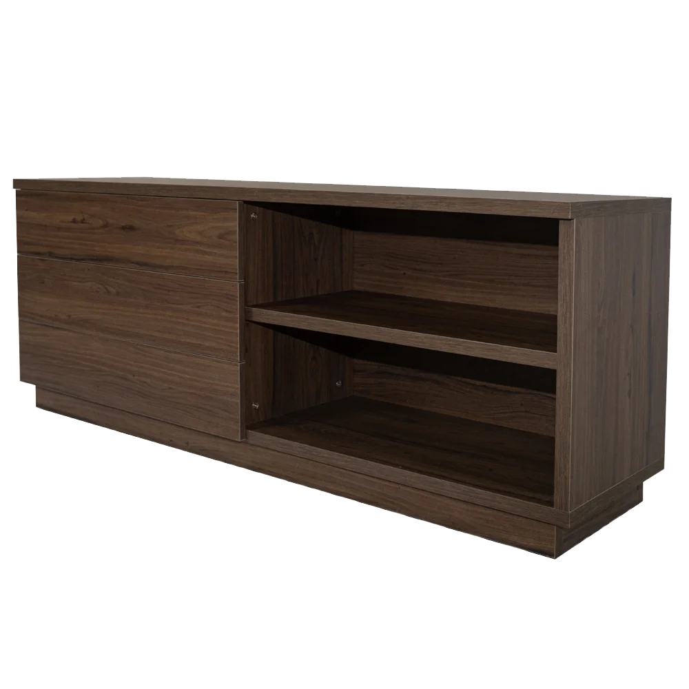 outlet - mueble auxiliar nogal