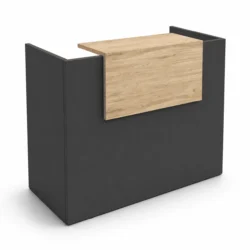 Mostrador Basic - Diseño Gris Antracita y Roble