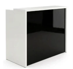 Mostrador Compact - Diseño Blanco y Negro Brillo